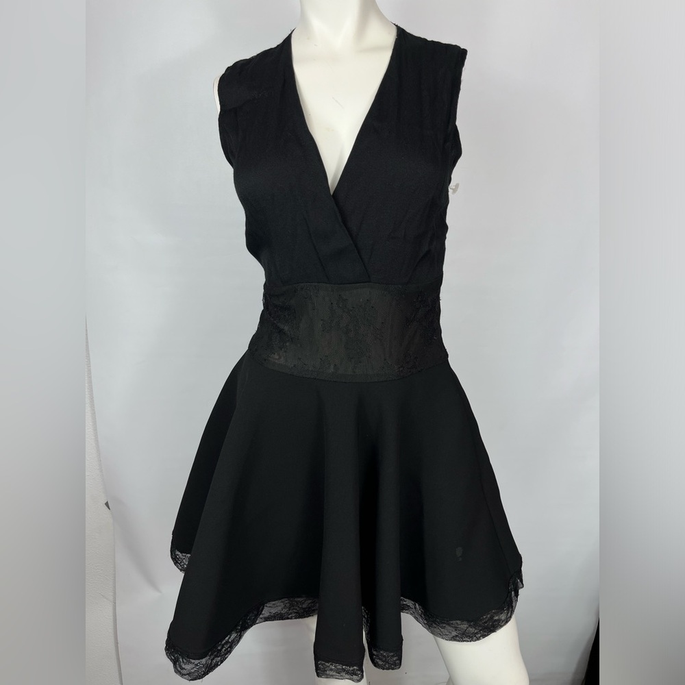 Maje Black Lace Top Dress - Gem